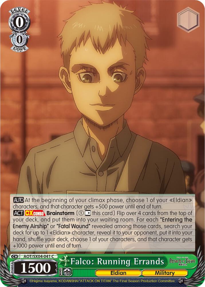 Falco: Running Errands - [Attack On Titan: Final Season] | Gear Gaming Fayetteville