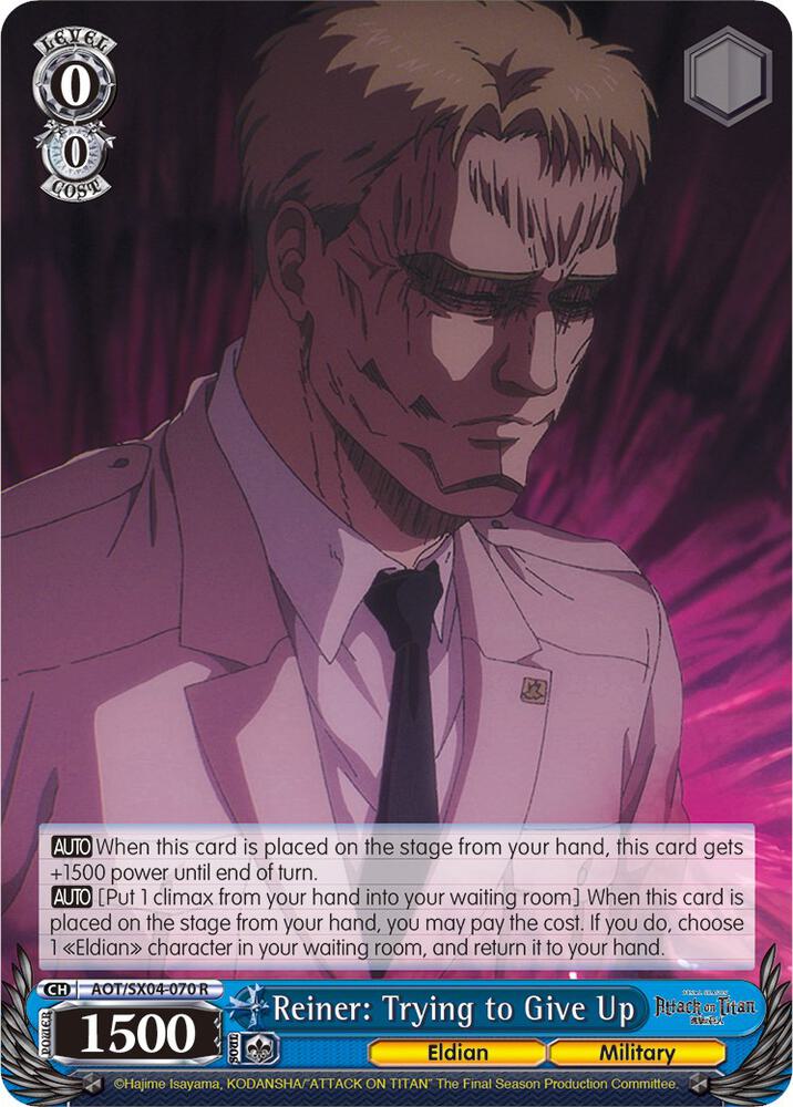 Reiner: Trying to Give Up - [Attack On Titan: Final Season] | Gear Gaming Fayetteville