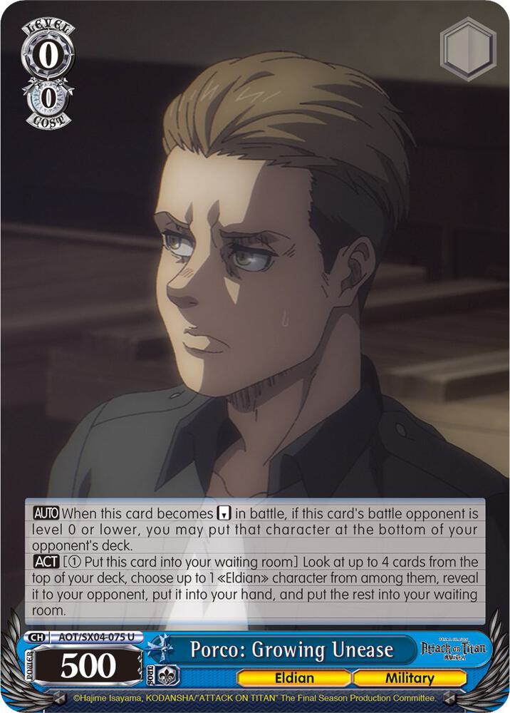 Porco: Growing Unease - [Attack On Titan: Final Season] | Gear Gaming Fayetteville