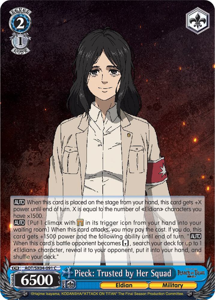 Pieck: Trusted by Her Squad - [Attack On Titan: Final Season] | Gear Gaming Fayetteville