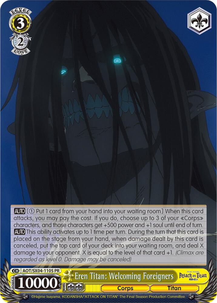Eren Titan: Welcoming Foreigners (Foil) - [Attack On Titan: Final Season] | Gear Gaming Fayetteville