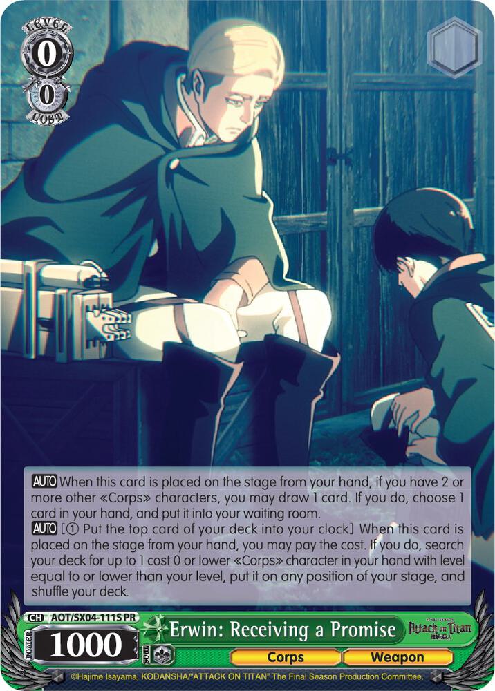 Erwin: Receiving a Promise (Foil) - [Attack On Titan: Final Season] | Gear Gaming Fayetteville