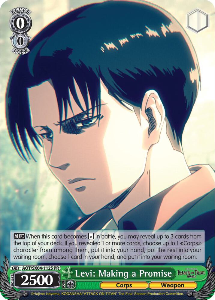 Levi: Making a Promise (Foil) - [Attack On Titan: Final Season] | Gear Gaming Fayetteville