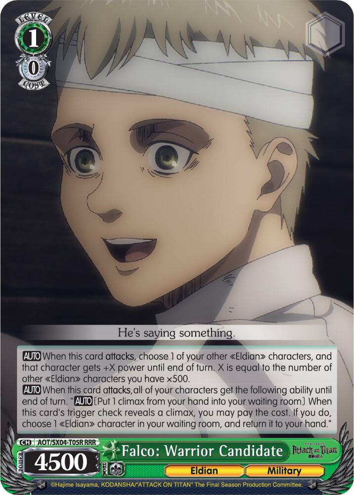 Falco: Warrior Candidate (RRR) - [Attack On Titan: Final Season] | Gear Gaming Fayetteville