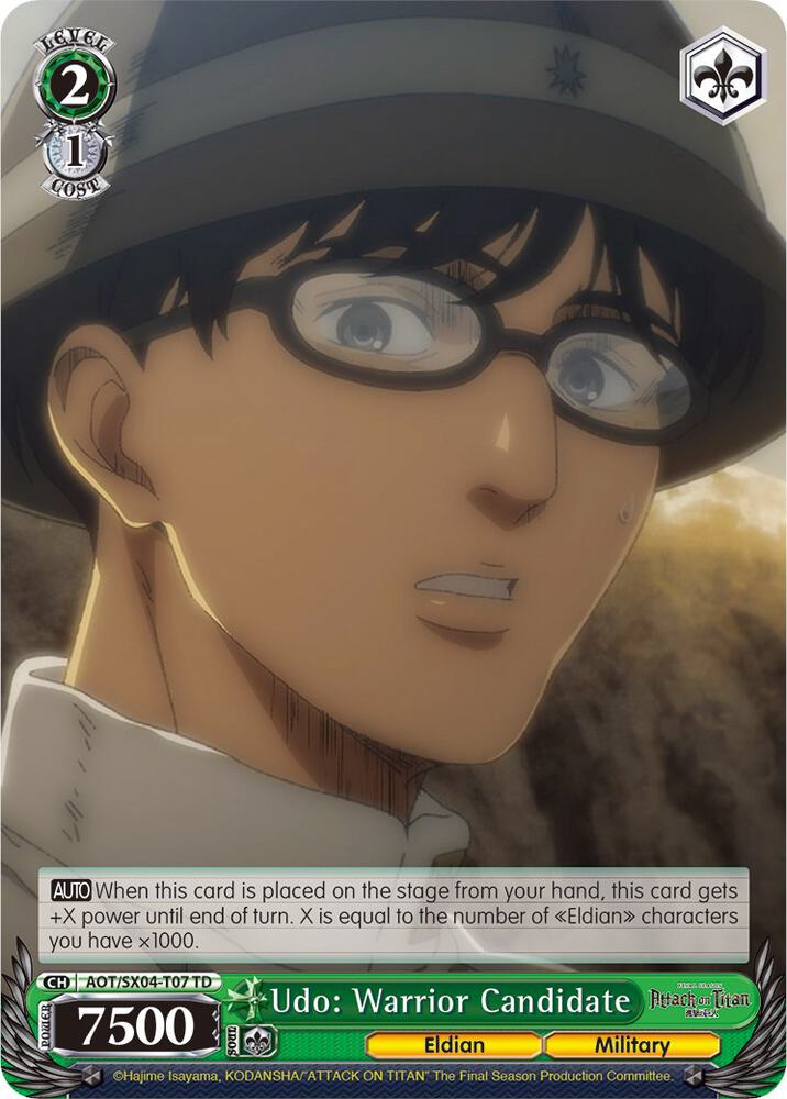 Udo: Warrior Candidate - [Attack On Titan: Final Season] | Gear Gaming Fayetteville