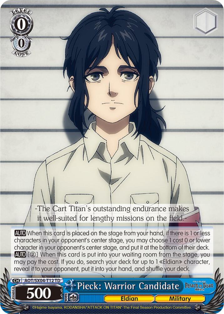 Pieck: Warrior Candidate - [Attack On Titan: Final Season] | Gear Gaming Fayetteville