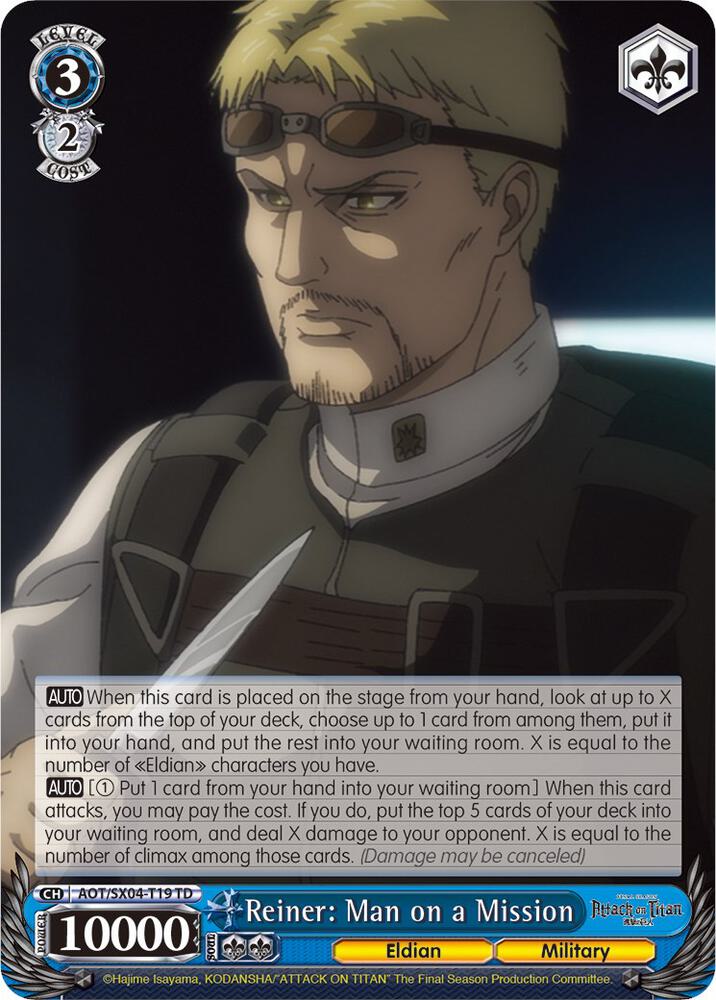 Reiner: Man on a Mission - [Attack On Titan: Final Season] | Gear Gaming Fayetteville