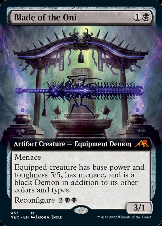 Blade of the Oni (Extended Art) [Kamigawa: Neon Dynasty] | Gear Gaming Fayetteville