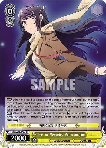 Time and Memories, Mai Sakurajima - [Rascal Does Not Dream of a Dreaming Girl] | Gear Gaming Fayetteville