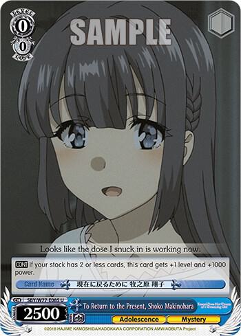 To Return to the Present, Shoko Makinohara - [Rascal Does Not Dream of a Dreaming Girl] | Gear Gaming Fayetteville