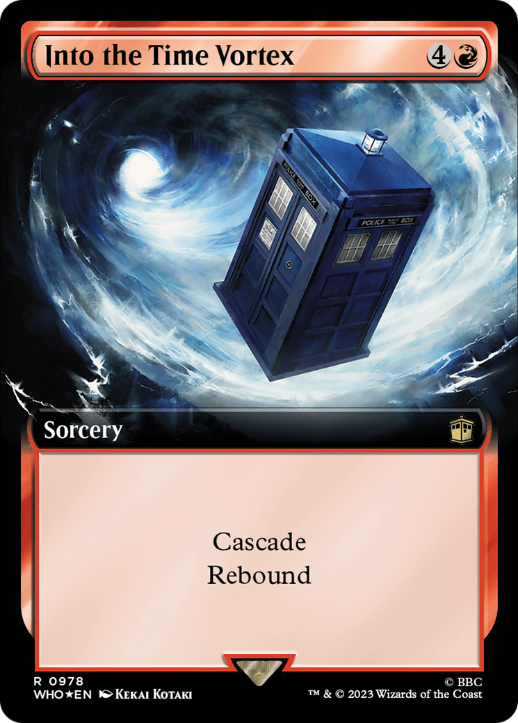 Into the Time Vortex (Extended Art) (Surge Foil) [Doctor Who] | Gear Gaming Fayetteville
