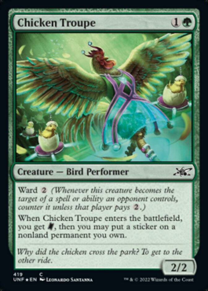 Chicken Troupe (Galaxy Foil) [Unfinity] | Gear Gaming Fayetteville
