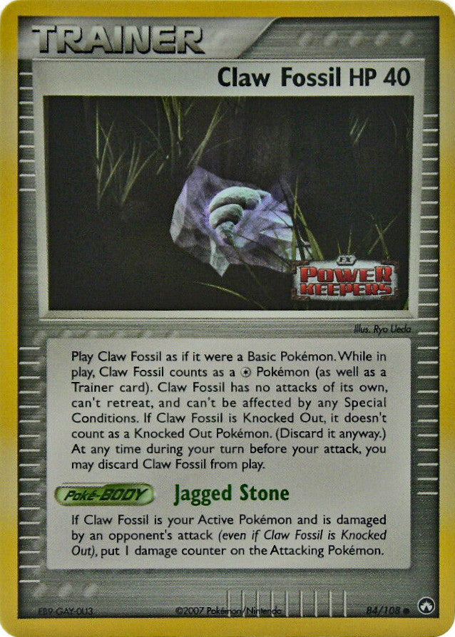 Claw Fossil (84/108) (Stamped) [EX: Power Keepers] | Gear Gaming Fayetteville