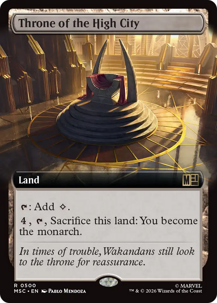 Throne of the High City (Extended Art) [Marvel Super Heroes Commander] | Gear Gaming Fayetteville