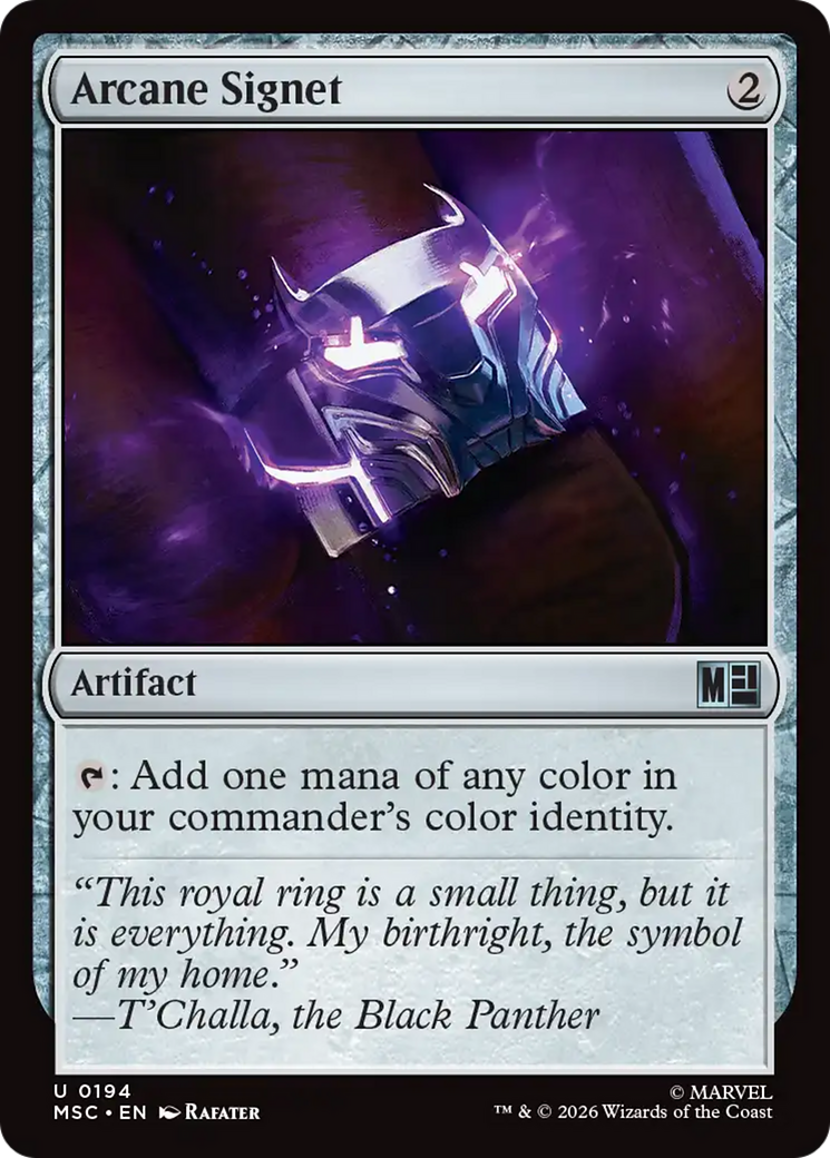 Arcane Signet (0194) (Surge Foil) [Marvel Super Heroes Commander] | Gear Gaming Fayetteville