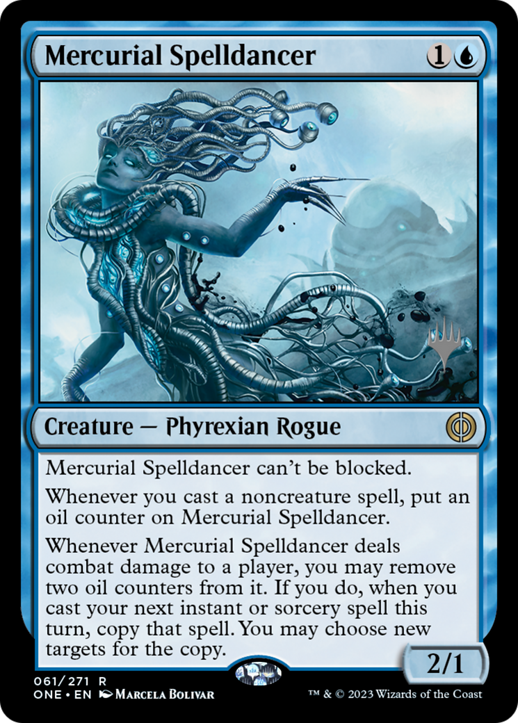 Mercurial Spelldancer (Promo Pack) [Phyrexia: All Will Be One Promos] | Gear Gaming Fayetteville