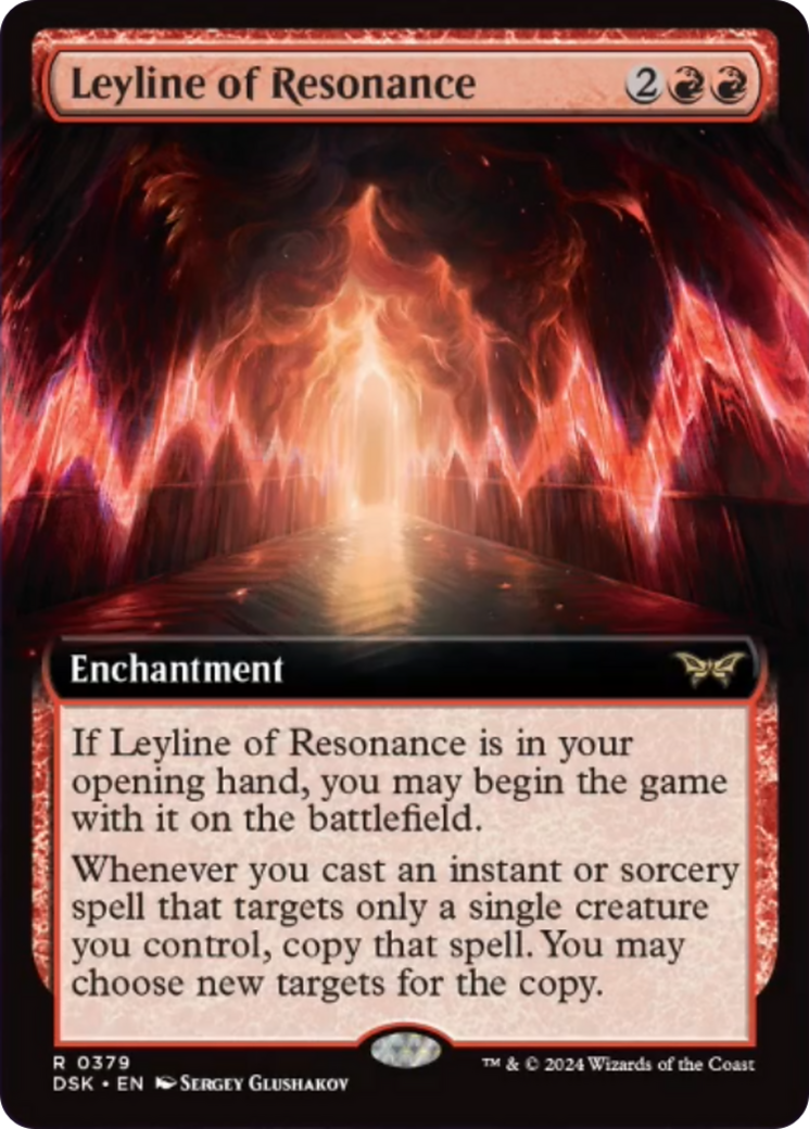Leyline of Resonance (Extended Art) [Duskmourn: House of Horror] | Gear Gaming Fayetteville