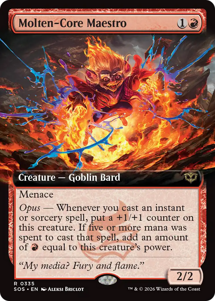 Molten-Core Maestro (Extended Art) [Secrets of Strixhaven] | Gear Gaming Fayetteville