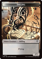 Inkling (0007) // Spirit (0011) Double-Sided Token [Secrets of Strixhaven Tokens] | Gear Gaming Fayetteville