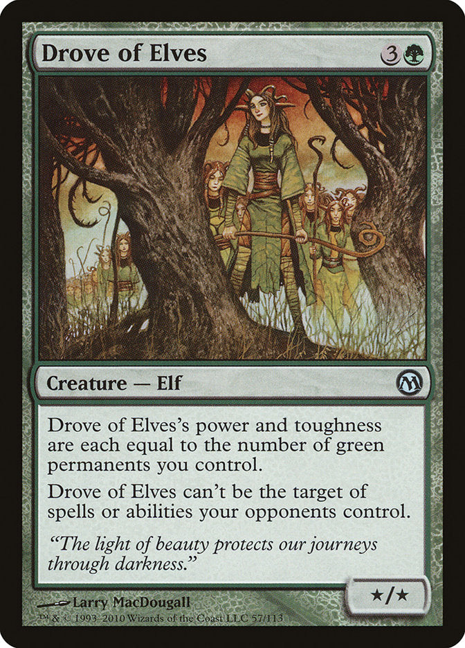 Drove of Elves [Duels of the Planeswalkers] | Gear Gaming Fayetteville