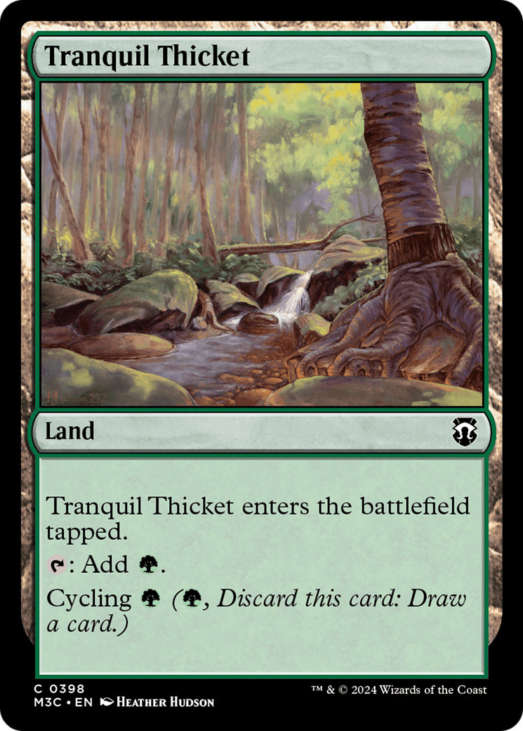 Tranquil Thicket (Ripple Foil) [Modern Horizons 3 Commander] | Gear Gaming Fayetteville