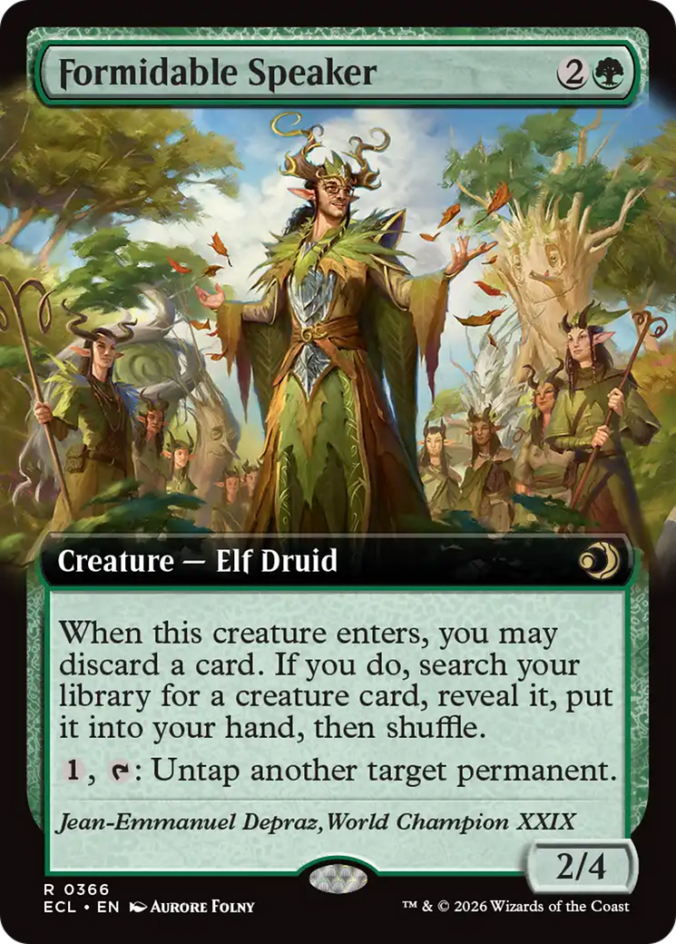 Formidable Speaker (Extended Art) [Lorwyn Eclipsed] | Gear Gaming Fayetteville