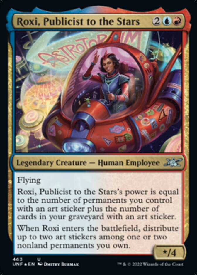 Roxi, Publicist to the Stars (Galaxy Foil) [Unfinity] | Gear Gaming Fayetteville