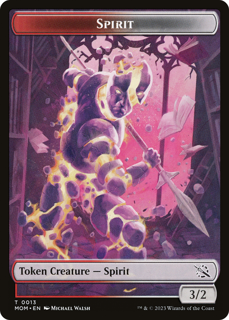 Elemental (09) // Spirit (13) Double-Sided Token [March of the Machine Tokens] | Gear Gaming Fayetteville