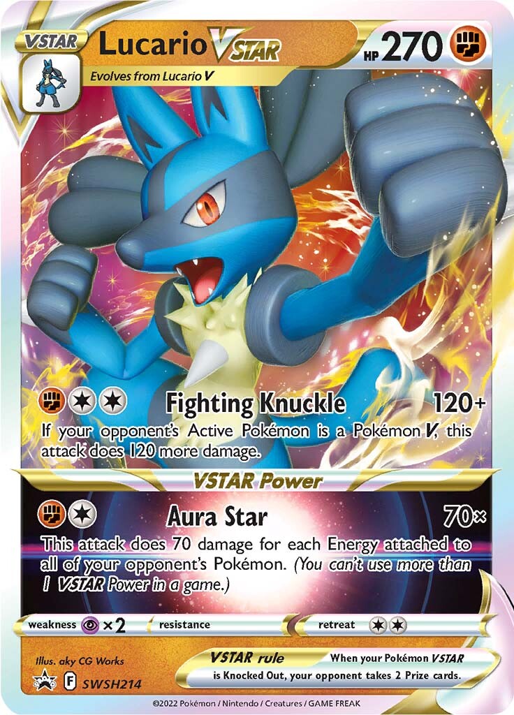 Lucario VSTAR (SWSH214) [Sword & Shield: Black Star Promos] | Gear Gaming Fayetteville