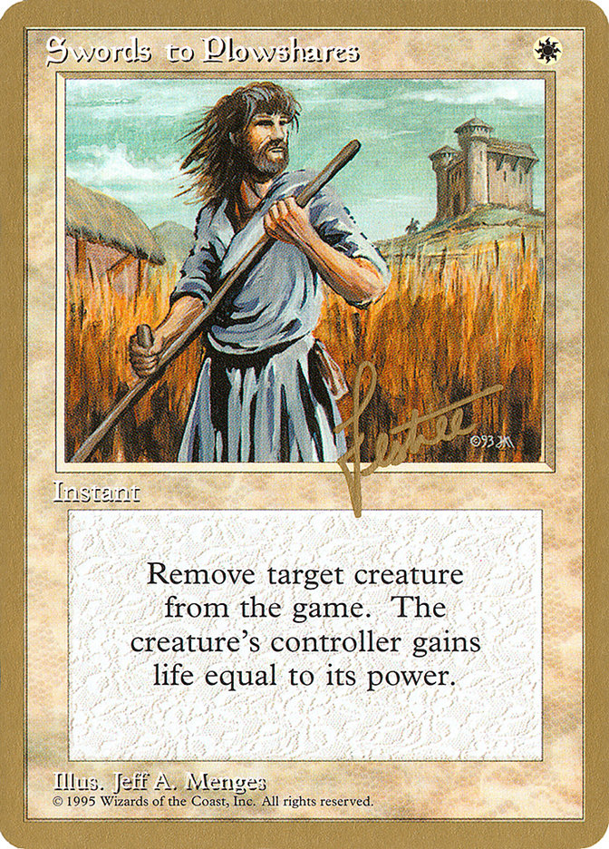 Swords to Plowshares (Bertrand Lestree) [Pro Tour Collector Set] | Gear Gaming Fayetteville