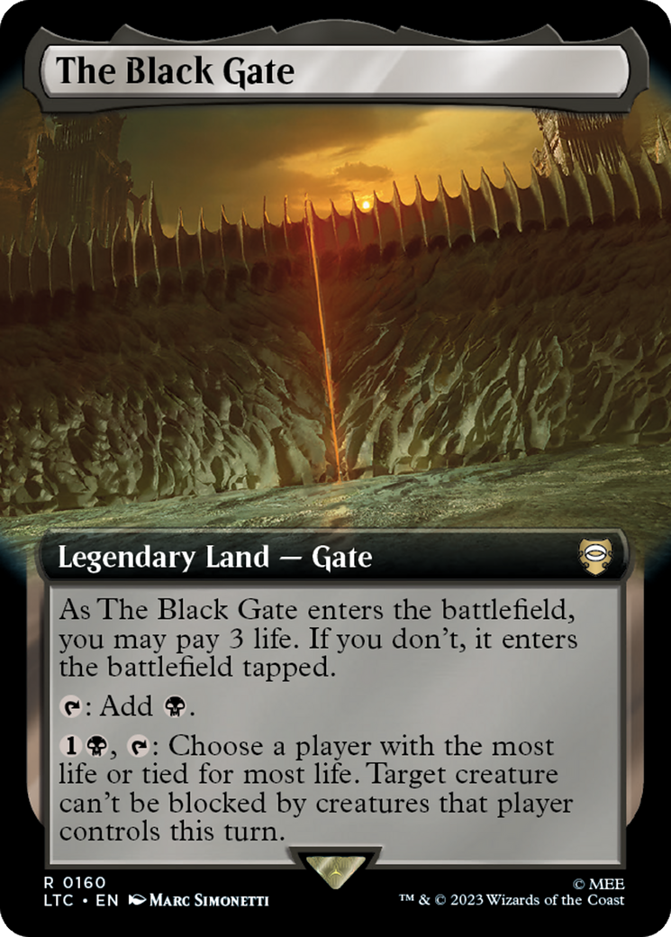 The Black Gate (Extended Art) [The Lord of the Rings: Tales of Middle-Earth Commander] | Gear Gaming Fayetteville