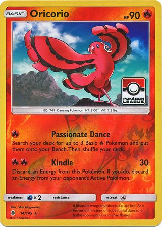 Oricorio (14/145) (League Promo) [Sun & Moon: Guardians Rising] | Gear Gaming Fayetteville