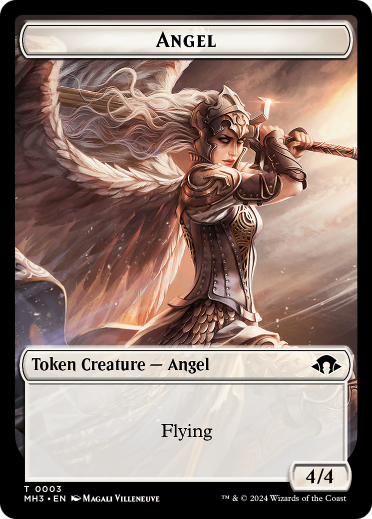 Eldrazi Spawn // Angel Double-Sided Token [Modern Horizons 3 Tokens] | Gear Gaming Fayetteville