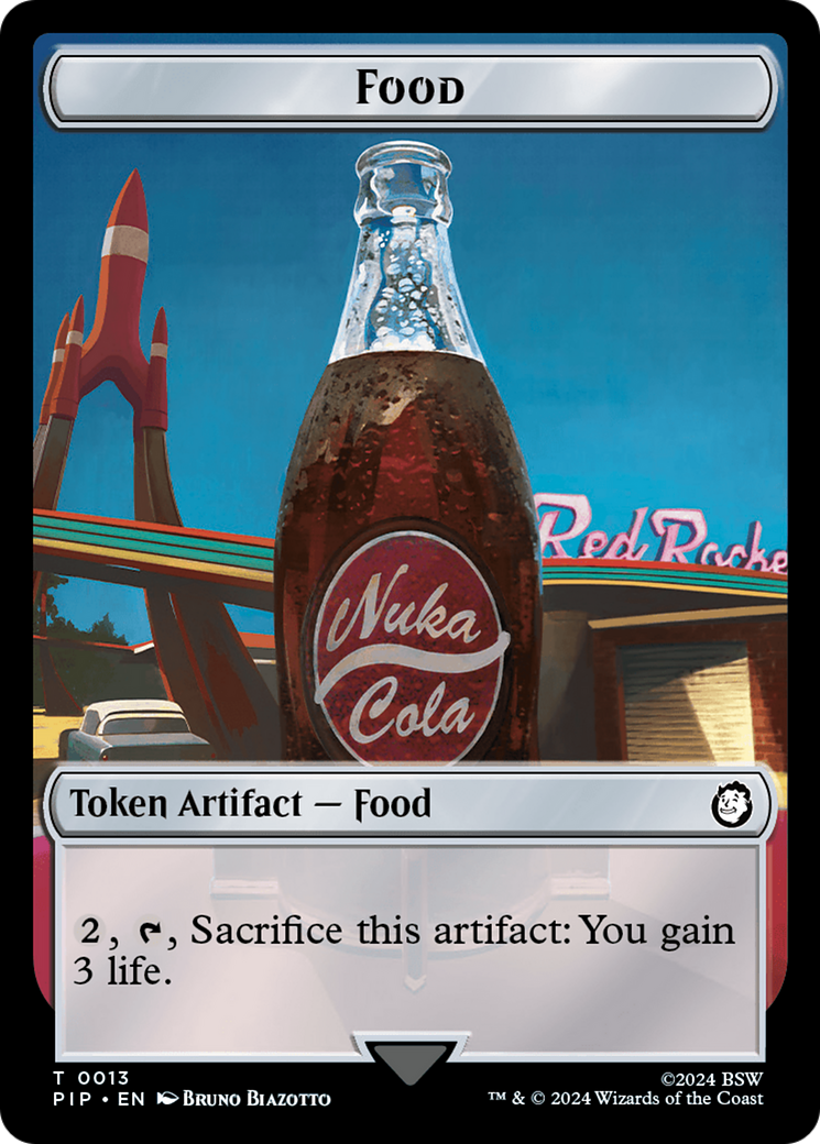 Food (0013) // Clue Double-Sided Token [Fallout Tokens] | Gear Gaming Fayetteville