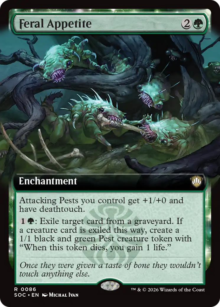 Feral Appetite (Extended Art) [Secrets of Strixhaven Commander] | Gear Gaming Fayetteville