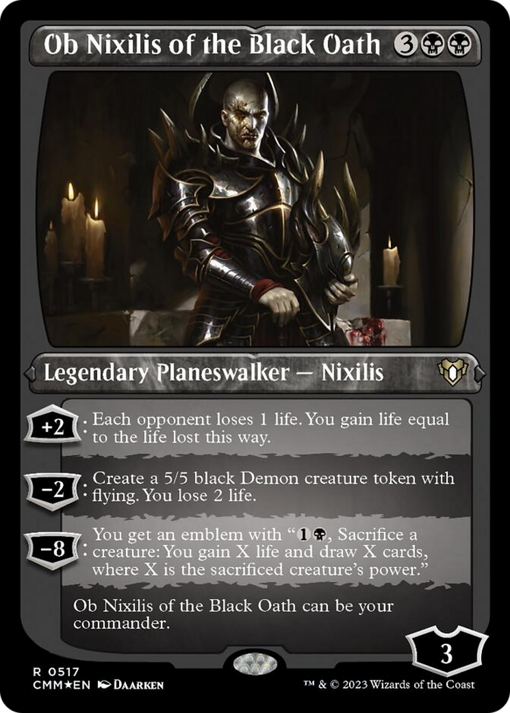 Ob Nixilis of the Black Oath (Foil Etched) [Commander Masters] | Gear Gaming Fayetteville