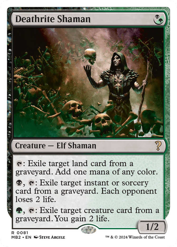 Deathrite Shaman (White Border) [Mystery Booster 2] | Gear Gaming Fayetteville