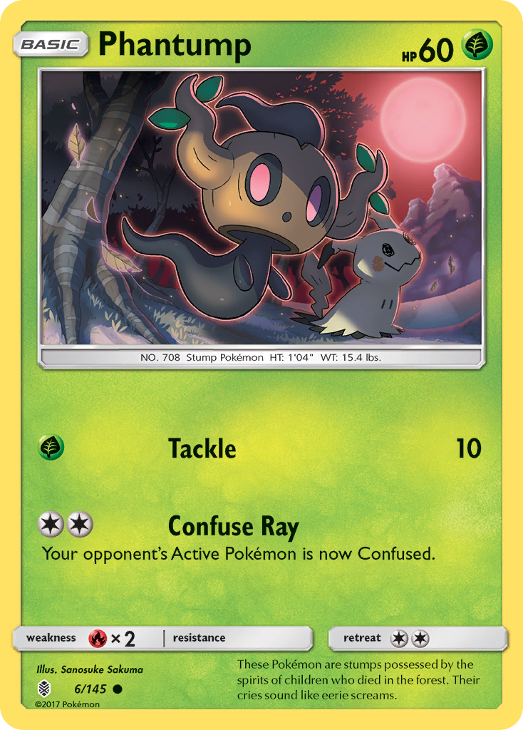Phantump (6/145) [Sun & Moon: Guardians Rising] | Gear Gaming Fayetteville