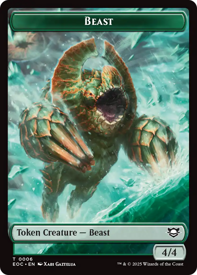 Thopter // Beast (0006) Double-Sided Token [Edge of Eternities Commander Tokens] | Gear Gaming Fayetteville