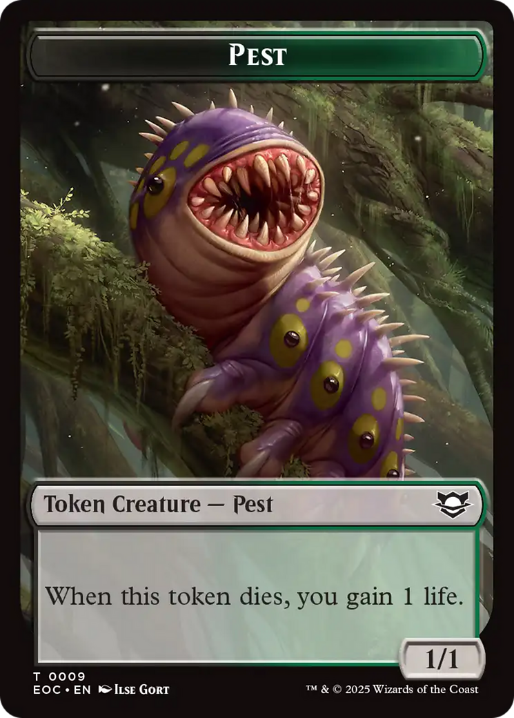 Bird // Pest Double-Sided Token [Edge of Eternities Commander Tokens] | Gear Gaming Fayetteville