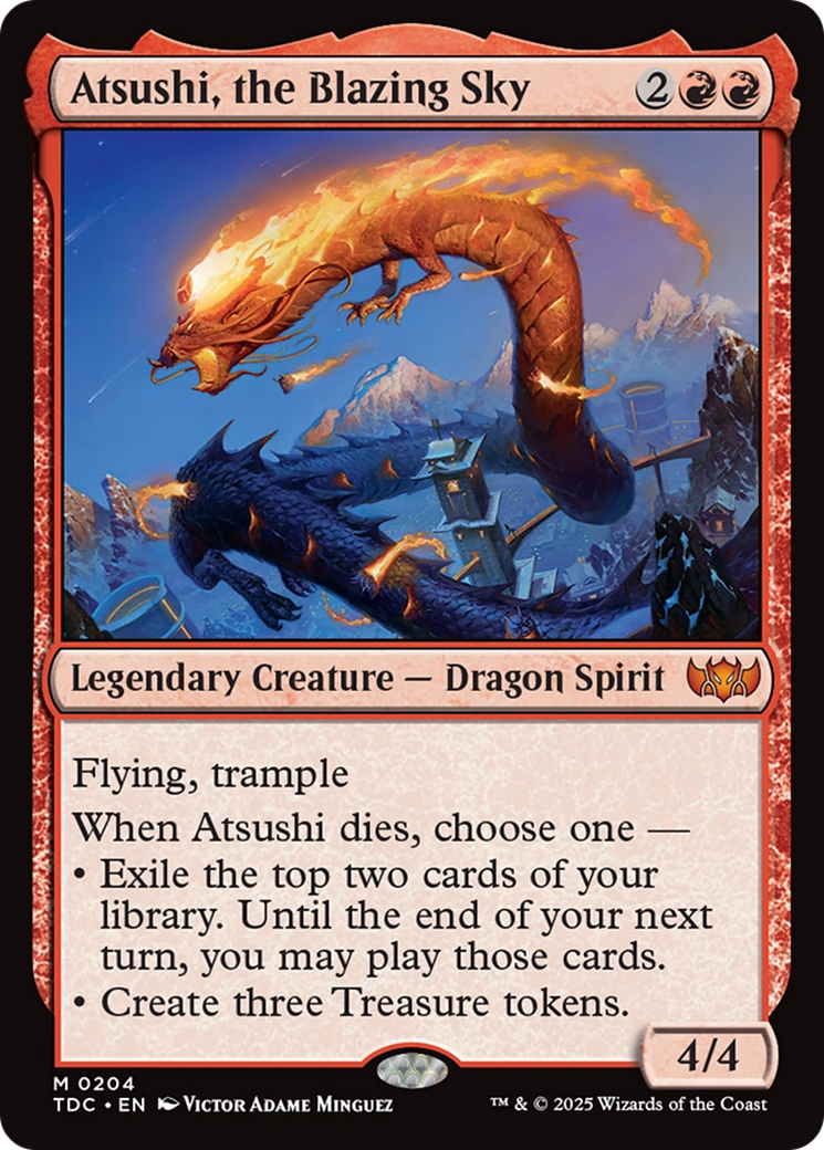 Atsushi, the Blazing Sky [Tarkir: Dragonstorm Commander] | Gear Gaming Fayetteville