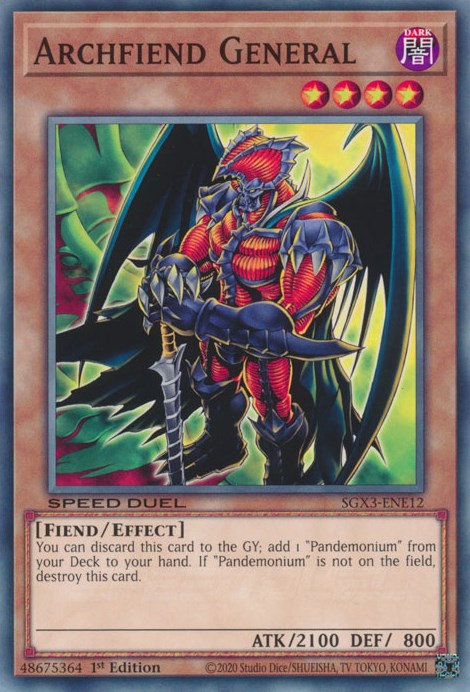 Archfiend General [SGX3-ENE12] Common | Gear Gaming Fayetteville