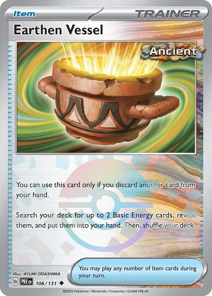 Earthen Vessel (106/131) (Poke Ball Pattern) [Scarlet & Violet: Prismatic Evolutions] | Gear Gaming Fayetteville