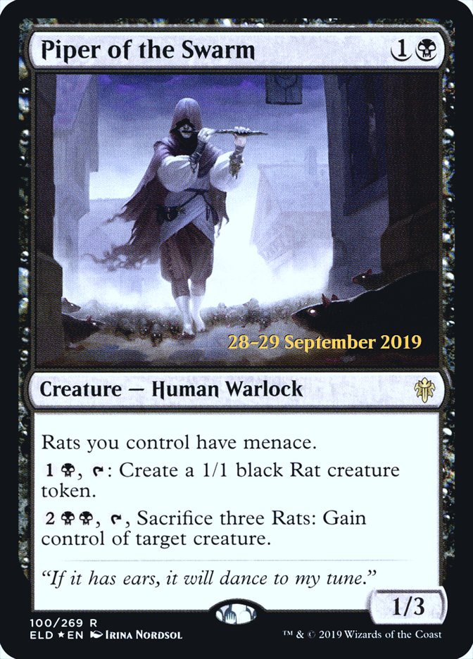 Piper of the Swarm [Throne of Eldraine Prerelease Promos] | Gear Gaming Fayetteville