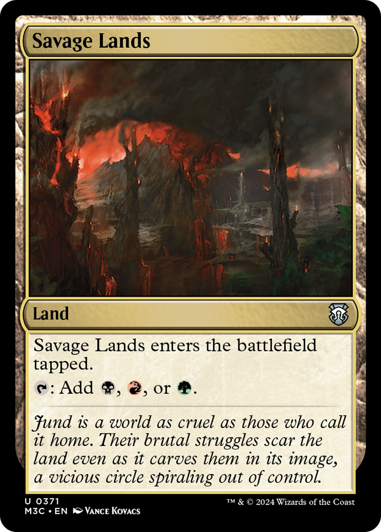 Savage Lands (Ripple Foil) [Modern Horizons 3 Commander] | Gear Gaming Fayetteville