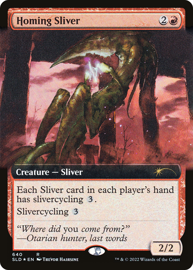 Homing Sliver (Extended Art) [Secret Lair Drop Promos] | Gear Gaming Fayetteville