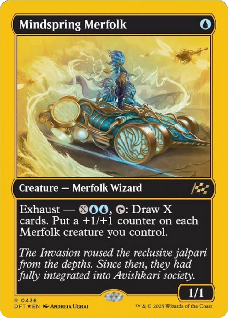 Mindspring Merfolk (First-Place Foil) [Aetherdrift] | Gear Gaming Fayetteville