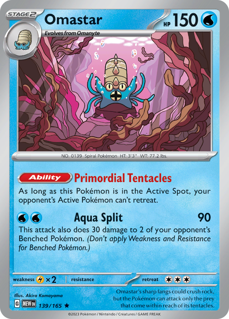 Omastar (139/165) [Scarlet & Violet 151] | Gear Gaming Fayetteville