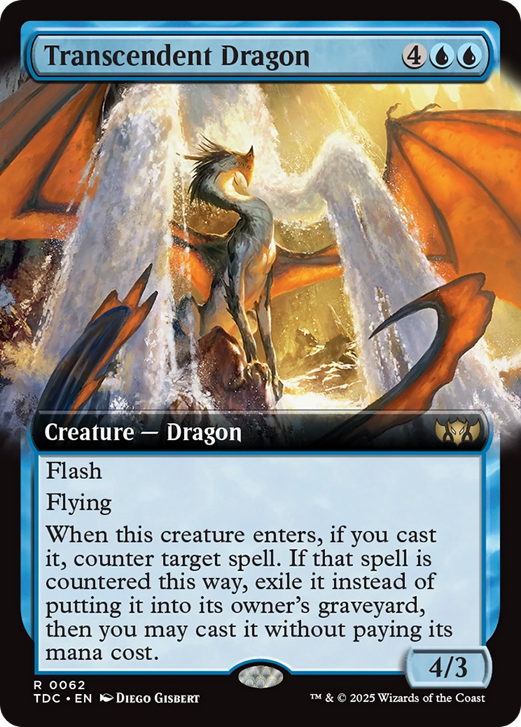 Transcendent Dragon (Extended Art) [Tarkir: Dragonstorm Commander] | Gear Gaming Fayetteville