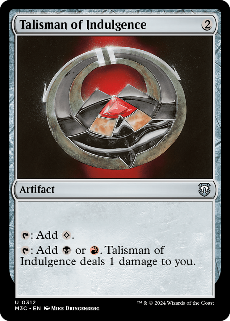 Talisman of Indulgence [Modern Horizons 3 Commander] | Gear Gaming Fayetteville